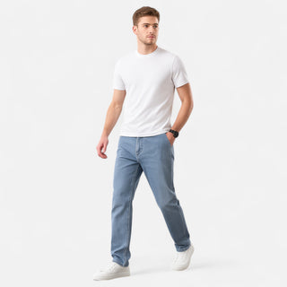 Maison Marlowe | Men’s Relaxed Straight-Leg Denim Trousers – Casual Jeans