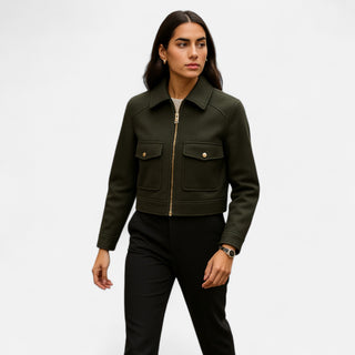 Maison Marlowe | Women’s Elegant Winter Zip Jacket