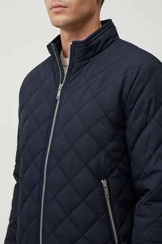 Maison Marlowe | Men’s Quilted Winter Jacket – Fleece-Lined Zip-Up