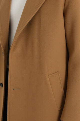 Maison Marlowe | Men's Classic Long Coat – Single-Breasted Overcoat