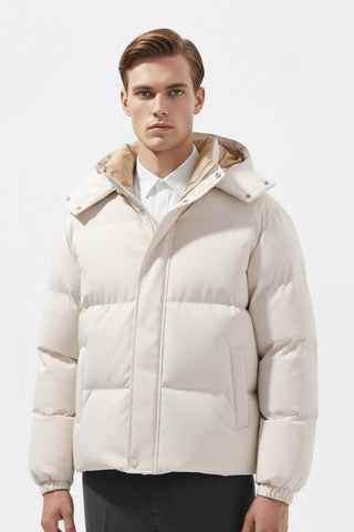 Maison Marlowe | Men's Hooded Puffer Jacket – Winter Coat