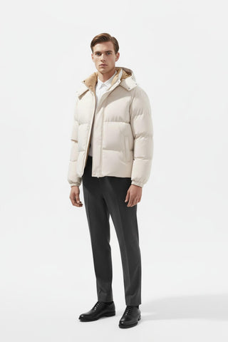 Maison Marlowe | Men's Hooded Puffer Jacket – Winter Coat