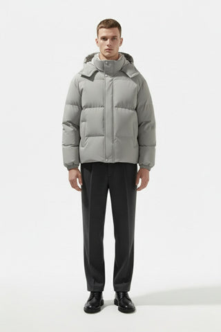 Maison Marlowe | Men's Hooded Puffer Jacket – Winter Coat