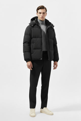 Maison Marlowe | Men's Hooded Puffer Jacket – Winter Coat