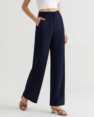 Maison Marlowe | Women's Wide-Leg Trousers - High-Waisted