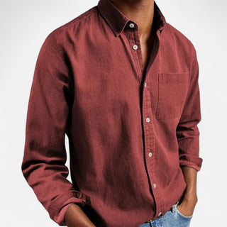 Maison Marlowe | Men’s Brushed Oxford Shirt – Classic Button-Down Design