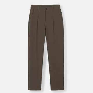 Maison Marlowe | Men’s Tailored Pleated Trousers – Smart Tapered Fit