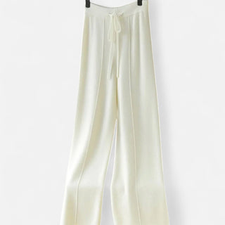 Maison Marlowe | Women's Wool Knit Wide-Leg Lounge Trousers